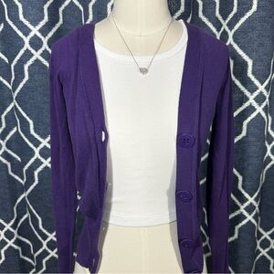 DIVIDED Purple Cardigan